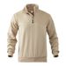 Pure Pure Cross-Border Independent Station Hot-Selling Half-Zip Sweatshirt Men, New Loose Fit Large Size Stand Collar_viptrois.com