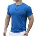 Men's Clothing Men's Fitness Clothes With High Elasticity, Tights, Short Sleeved T Shirts Sports Tops, Running Round Neck,_viptrois.com