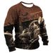 Autumn Fashion Trend New Mechanical Style Long-sleeved Men's Daily Crew Neck Sweater 3D Printing_viptrois.com