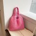 Women's Handle Bags Folding Bubble Bag Girl Shoulder Carrying Lunch Bag Tide Large Capacity Clouds Underarm Tote Bag_viptrois.com