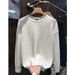 Men's Clothing Autumn And Winter New Button Long Sleeved Sweater Men's Solid Color Inner Bottoming Shirt Warm Trend_viptrois.com