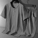 Men's Clothing Cotton And Linen Tang Suit Men's Chinese Summer Thin Short Sleeved T Shirt Linen Suit Chinese Style Men's Hanfu Grandfather Clothes_viptrois.com