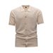 Summer Men's Casual Short-sleeved T-shirt With Lapel_viptrois.com