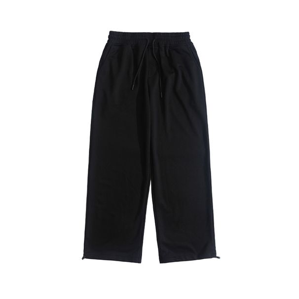 Terry Cotton Sports Casual Sweatpants, Thin Spring/Summer Style, Drawstring Loose-Fit Long Pants For Men_viptrois.com
