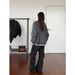 Loom 2025 Autumn New Round Neck Knitted Cardigan Top For Men Simple Solid Color Loose Versatile Two-Piece Sweater Jacket_viptrois.com