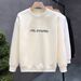 Loom Loom Trendy Apricot Casual Sweatshirt For Men, Spring And Pullover Top, 2024 New Autumn Men's Long Sleeve Base Shirt_viptrois.com