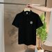 Men's Fashion Star Embroidered Polo Shirt Comfortable Cotton Blend Casual Slim Fit Short Sleeve Top_viptrois.com