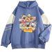 2025 New SKZ Stray Kids Q Version Cartoon Fashion Loose Plus Size Color-Block Hooded Sweatshirt Jacket_viptrois.com