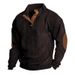 New Men's Outdoor Jacket For Autumn And Winter, Corduroy Casual Stand-up Collar Long-sleeved Sweatshirt_viptrois.com