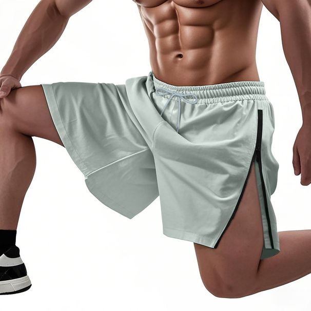 Men's Clothing Summer Shorts Side Zipper Thin Beach Pants Casual Shorts_viptrois.com