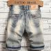 High-Quality New Style Denim Mid-Length Plus Size Summer Men's Shorts_viptrois.com