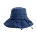 Fisherman's Women's Summer Korean Sunshade And Sunscreen Ins Versatile Sun For Travel Big Rim Pot Hat_viptrois.com