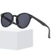 Men's Sunglasses Rice Nail Round Frame Sunglasses For Women High End Retro Fashion Versatile Sunglasses Simple Face Small Anti Blue Light Flat Glasses_viptrois.com