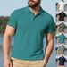 Men's Clothing Solid Color Casual Breathable Knitted Sweater Sports Top_viptrois.com