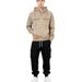 Men's Retro Zip-Up Hoodie & Jogger Set - Fleece-Lined Polyester With Multi-Pocket Design For Streetwear & Gym( M-XXXXL)_viptrois.com