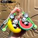 Bag Charm Creative Cute Fruit Panda Keychain Bag Pendant Cartoon Car Keychain Pendant Exquisite Gifts Wholesale_viptrois.com