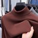 Men's Cashmere & Mulberry Silk High Neck Sweater – Winter Warm Knit Pullover For Stylish Layering_viptrois.com