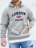 Men's Autumn And Winter Casual Fashionable Loose Hooded Sweatshirt London England Pattern Printed Warm Long Sleeved Pullover_viptrois.com