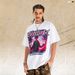 American Street Style Pink Portrait Print Design Pure Cotton Loose Casual Men's T-shirt For Summer_viptrois.com