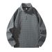 Men’s Retro Half-Zip Sweatshirt – Vintage-Inspired Jacquard Crewneck With Stand Collar (Black/Beige/Grey/Dark Green)_viptrois.com