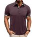 Men's Clothing Lapel Plaid Short Sleeved POLO Shirt Pocket Fashion Polo Suit_viptrois.com