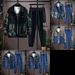 Cowboy Men's Spring Autumn 2024 New Trend Brand Trendy Teenage Boys And Students Workwear Jacket Lapel Set_viptrois.com