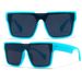 One Piece Sunglasses - Unisex Retro Square Large Frame (European & American Neutral Ins Style)_viptrois.com