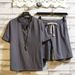 Men's Clothing Cotton And Linen Short Sleeved Shorts Suit Trend Casual Sports Two Piece Suit_viptrois.com