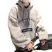 Long Sleeved Letter Printed Hoodie With Trendy Temperament, Fashionable Design Sense, Versatile Loose Top_viptrois.com