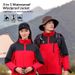 Pulse Three-Proof Down Integrated Cotton Custom Hat Detachable Thickened Jacket Outdoor Warm Workwear_viptrois.com