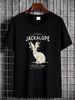 NEW LIMITED Vintage Jackalope, Spirit Animal, Mythical Critter Tee T-Shirt S-5XL Graphic Slightly Homme Streetwear Fashion Comfortable Summer_viptrois.com