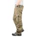 Men's clothing baggy multi-pocket casual pants outdoor cotton overalls_viptrois.com