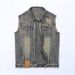 Men's Loose Fit Denim Jacket Autumn New Style Lapel Motorcycle Workwear Top Versatile Guangzhou Xintang_viptrois.com