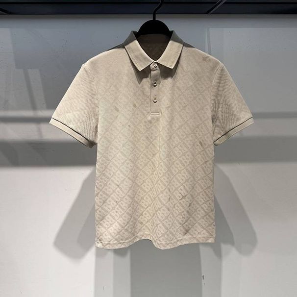 Men's Clothing Shirt Short Sleeve Lapel Fashion Casual Handsome T Shirt_viptrois.com