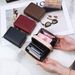 Card Bag Card Cases Double Layer Zipper Accordion Card Holder Solid Color Short Wallet Fashionable And Simple Ladies Wallet Multi Function Coin Purse_viptrois.com