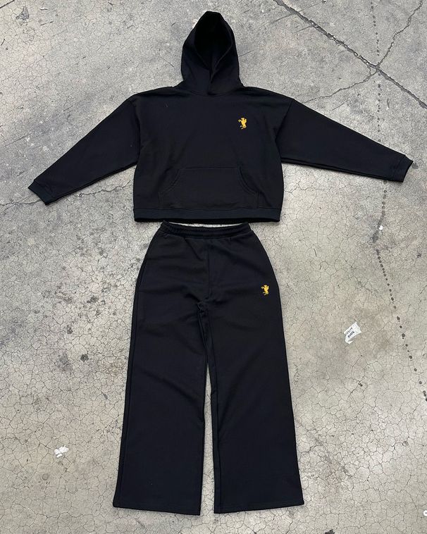 2025 European And American Men's Casual Sports Team Striped Embroidered Clothing And Pants_viptrois.com
