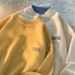 Loom Loom Two-Piece For Men, Youth Round Neck Loose Pullover Knitwear, Autumn Thickened Casual Stylish Base Layer Sweater_viptrois.com