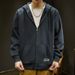 Loom Loom 2025 Spring Zipper Hoodie Men's Hooded Sports Jacket Versatile Autumn And Winter Thin Large Size Cardigan Top_viptrois.com