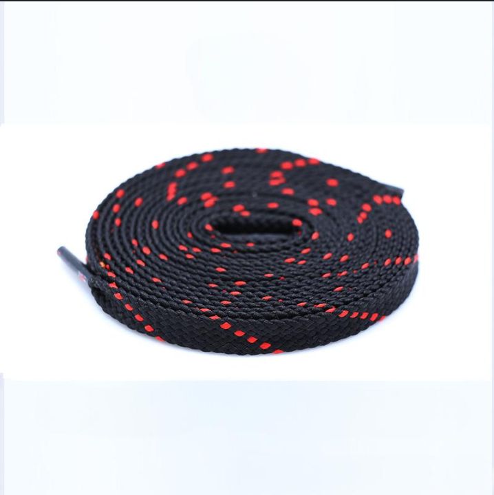 Shoe Accessories twill woven shoelaces casual shoes black and white striped double layer flat shoelaces personalized color shoelace rope_viptrois.com