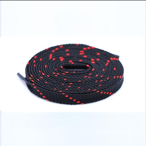 Shoe Accessories twill woven shoelaces casual shoes black and white striped double layer flat shoelaces personalized color shoelace rope_viptrois.com