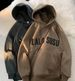 Men's Heavyweight Fleece-Lined Hoodie – Vintage Streetwear Pullover With Brushed Interior (M-5XL, Beige/Grey/Brown, Retro Winter Essential)_viptrois.com