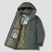 Men's Winter Padded Jacket With Detachable Hood, Lightweight Warm Coat, Graphhene-Enhanced Insulation, Casual Loose Fit, Trendy Streetwear_viptrois.com