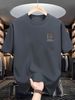 100 Cotton Men's Summer Short Sleeved Round Neck Loose Oversized T-shirt Top Breathable And Comfortable_viptrois.com
