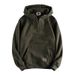 Men's Classic Solid Color Hooded Sweatshirt - Lightweight Pullover Hoodie For Fall & Winter - Unisex Casual Streetwear_viptrois.com