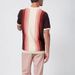 Men's Clothing Spring and Summer Leisure Multi Color Vertical Striped Stand Collar Knitted Top Men's Polo Shirt_viptrois.com