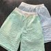 Men's High-Waisted Green Striped Casual Shorts Retro Hot Girl Style New Summer Vacation Beach Pants_viptrois.com