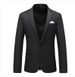 Solid color men's casual blazer_viptrois.com