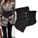 Fashion suit waist wrap women outside with a shirt girdle skirt decoration elastic fabric black display_viptrois.com