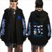 Prison Surrounding Sweatshirt Anime LOCKBLUE Pocket Hoodie Zipper Blue Print Original_viptrois.com