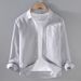 Autumn Thin Long Sleeved Shirt, Men's Slim Fit Inch Shirt, Spring And Autumn Wrinkle Free Oxford Spinning Jacket, Business Casual Shirt_viptrois.com